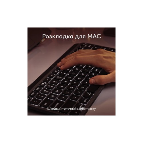 Клавіатура Logitech MX Keys Mini для MAC Wireless UA Space Grey (920-012652)