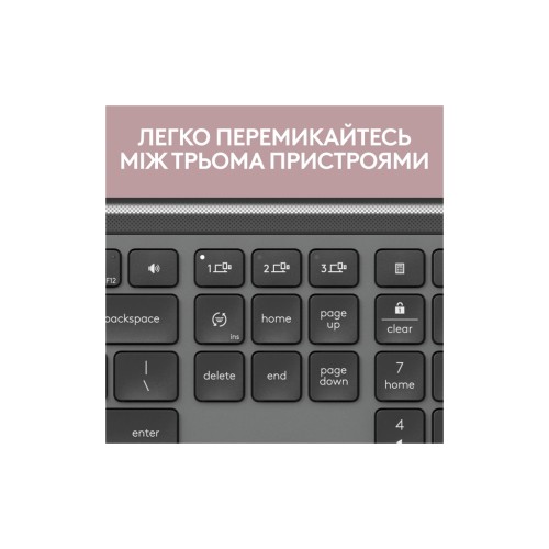 Клавіатура Logitech K950 Bluetooth/Wireless UA Graphite (920-012465)