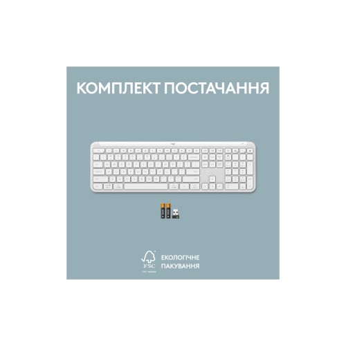 Клавіатура Logitech K950 Bluetooth/Wireless UA Off-White (920-012466)