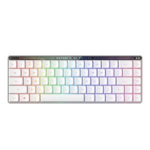 Клавіатура ASUS ROG Falchion RX Low Profile Red Wireless/Bluetooth/USB UA White (90MP03EC-BKMA10)