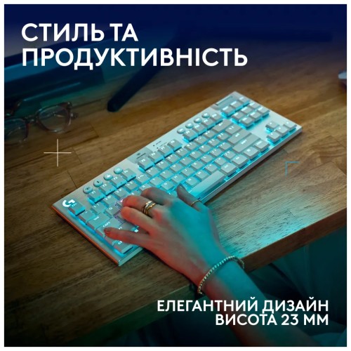 Клавіатура Logitech G915 TKL X Lightspeed Switch-Tactile Wireless/Bluetooth/USB UA White (920-012737)