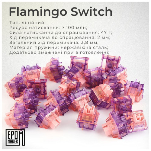 Клавіатура Epomaker EK68 65 Flamingo Switch Hot-Swap RGB Wireless/Bluetooth/USB UA Black (EK68-B-F)