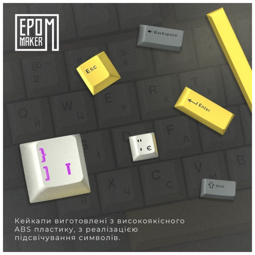 Клавіатура Epomaker EP64 60 Mulan Switch Hot-Swap RGB Wireless/Bluetooth/USB UA Black (EP64-B-M)