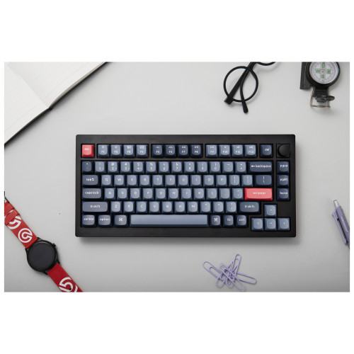Клавіатура Keychron V1 Max Gateron Jupiter Red QMK Hot-swap Wireless/Bluetooth/USB UA Black (V1MD1_KEYCHRON)