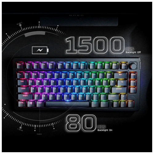 Клавіатура HyperX Alloy Rise 75 PBT HX Red Wireless UA Black (91Y91AA)