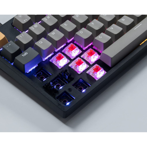 Клавіатура Keychron C1 Pro 87Key K pro Red RGB QMK/VIA Hot-swap USB UA Black (C1PM1_KEYCHRON)