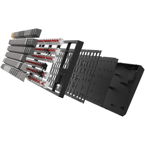 Клавіатура Keychron C1 Pro 87Key K pro Red RGB QMK/VIA Hot-swap USB UA Black (C1PM1_KEYCHRON)