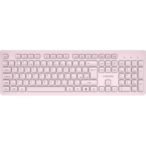 Клавіатура Canyon HKB-W01 Silent Wireless UA Beige (CNS-HKBW01BG)
