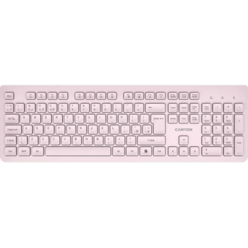 Клавіатура Canyon HKB-W01 Silent Wireless UA Beige (CNS-HKBW01BG)