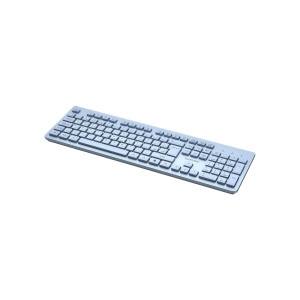 Клавіатура Canyon HKB-W01 Silent Wireless UA Blue (CNS-HKBW01BL)
