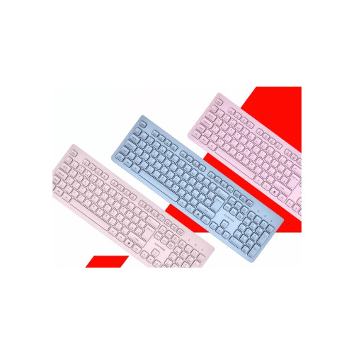 Клавіатура Canyon HKB-W01 Silent Wireless UA Pink (CNS-HKBW01P)