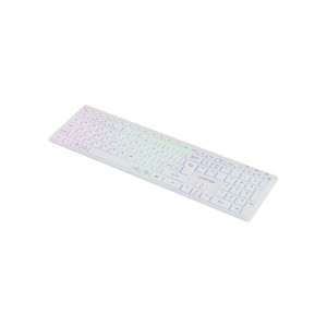 Клавіатура Canyon HKB-W11 Slim Dual Mode Wireless/Bluetooth RGB UA White (CNS-HBTK11W)