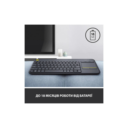 Клавіатура Logitech K250 Bluetooth/Wireless UA Graphite (920-013822)