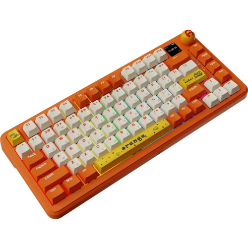 Клавіатура Ajazz AK820 MAX Avocado Switch Orange USB/Wireless/Bluetooth RGB UA Orange (AK820MAX-AS-OW) Клавіатура Ajazz AK820 MAX Avocado Switch Orange USB/Wireless/Bluetooth RGB UA Orange (AK820MAX-AS-OW)