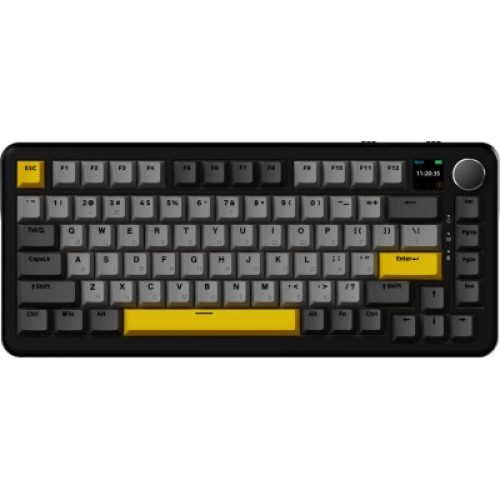 Клавіатура Ajazz AK820 MAX Magnetic switches Black RGB USB/Wireless/Bluetooth UA Black (AK820MAX-M-BGY)
