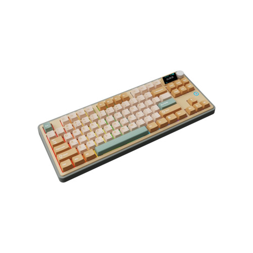 Клавіатура Ajazz AK870 Jasmine Switch Yellow RGB USB/Wireless/Bluetooth UA Brown (AK870-JS-YWG)