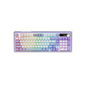 Клавіатура Ajazz AK980 Clear Sky Switch Purple RGB USB/Wireless/Bluetooth UA Purple (AK980-CS-PWB)