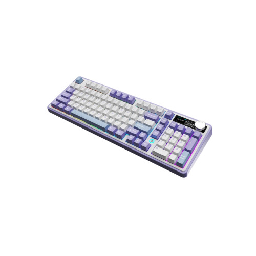 Клавіатура Ajazz AK980 Clear Sky Switch Purple RGB USB/Wireless/Bluetooth UA Purple (AK980-CS-PWB)