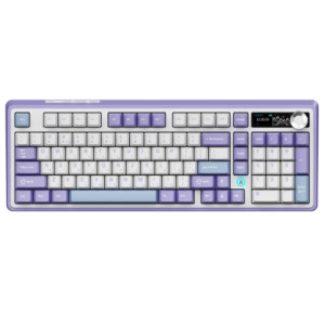 Клавіатура Ajazz AK980 Clear Sky Switch Purple RGB USB/Wireless/Bluetooth UA Purple (AK980-CS-PWB)