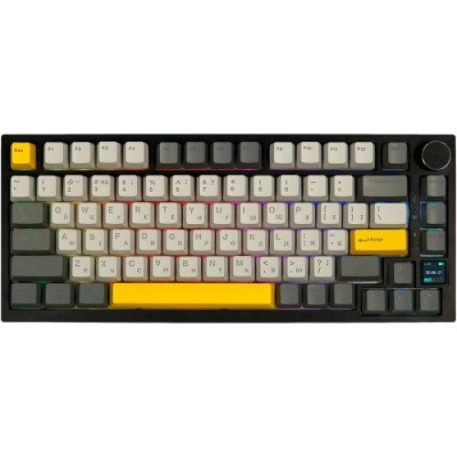 Клавіатура Epomaker AK820 Pro 75 Gift Switch Hot-Swap RGB USB/Wireless/Bluetooth/USB UA Black (AK820-PRO-B-G)