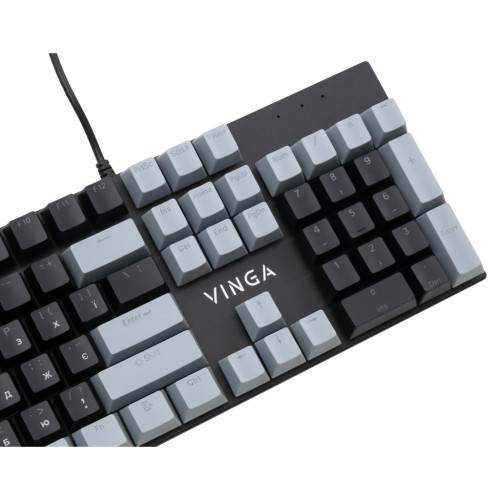Клавіатура Vinga KBGM-090 LED Red Switch USB Grey/Black (KBGM-090R Grey/Black) Клавіатура Vinga KBGM-090 LED Red Switch USB Grey/Black (KBGM-090R Grey/Black)