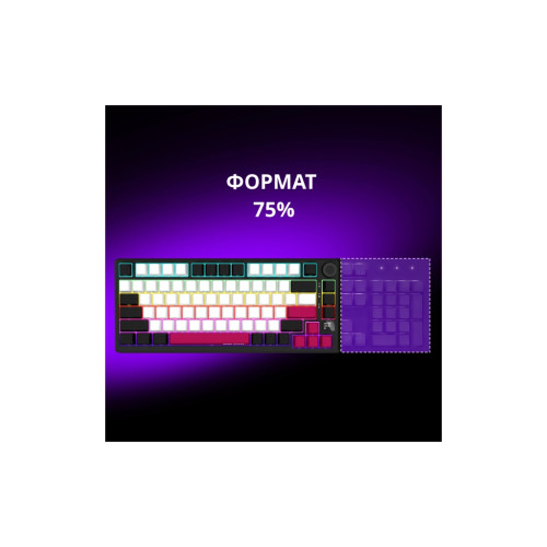 Клавіатура Lorgar KBP7075W Pro RGB Wireless/Bluetooth/USB UA Black/red (LRG-KBP7075W-BK-US)