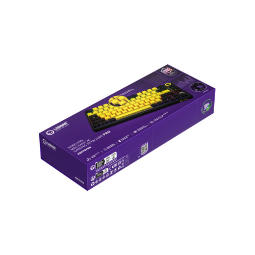 Клавіатура Lorgar KBP7075W Pro RGB Wireless/Bluetooth/USB UA Black/yellow (LRG-KBP7075W-YL-US)