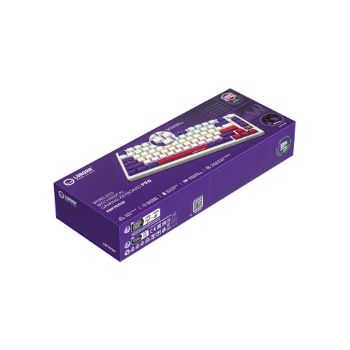 Клавіатура Lorgar KBP7075W Pro RGB Wireless/Bluetooth/USB UA White (LRG-KBP7075W-WH-US)