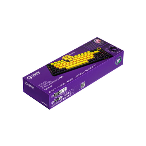 Клавіатура Lorgar KBP70MW Pro RGB Wireless/Bluetooth/USB UA Black/yellow (LRG-KBP70MW-YL-US)