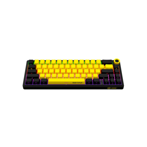Клавіатура Lorgar KBP70MW Pro RGB Wireless/Bluetooth/USB UA Black/yellow (LRG-KBP70MW-YL-US)