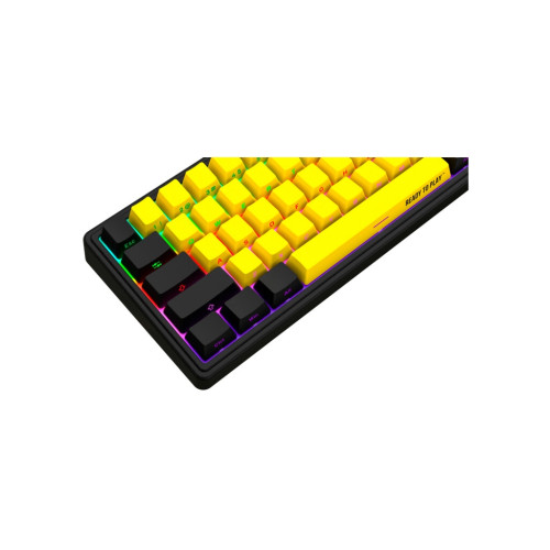 Клавіатура Lorgar KBP70MW Pro RGB Wireless/Bluetooth/USB UA Black/yellow (LRG-KBP70MW-YL-US)