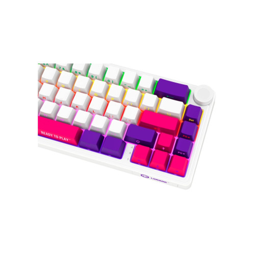 Клавіатура Lorgar KBP70MW Pro RGB Wireless/Bluetooth/USB UA White (LRG-KBP70MW-WH-US)