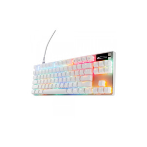 Клавіатура SteelSeries Apex Pro TKL Gen 3 HyperMagnetic OmniPoint 3.0 OLED USB UA White (64898)