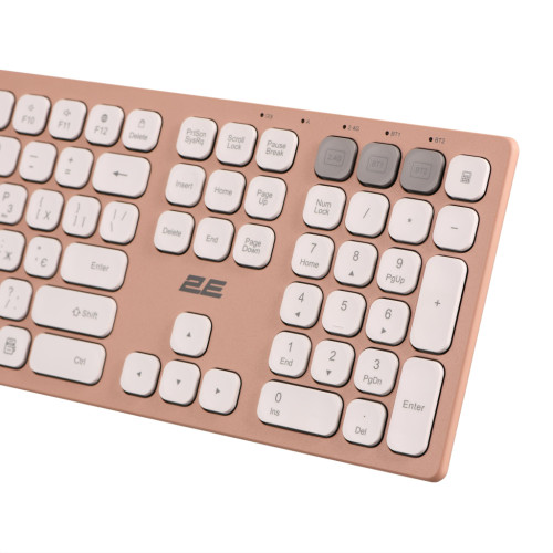 Клавіатура 2E KS270 109key Wireless UA Rose/White (2E-KS270WBPN_UA)