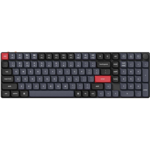 Клавіатура Keychron K17 PRO Gateron MX 2.0 Blue QMK Hot-swap Wireless/Bluetooth/USB-А UA Black (K17P-H2-UA)