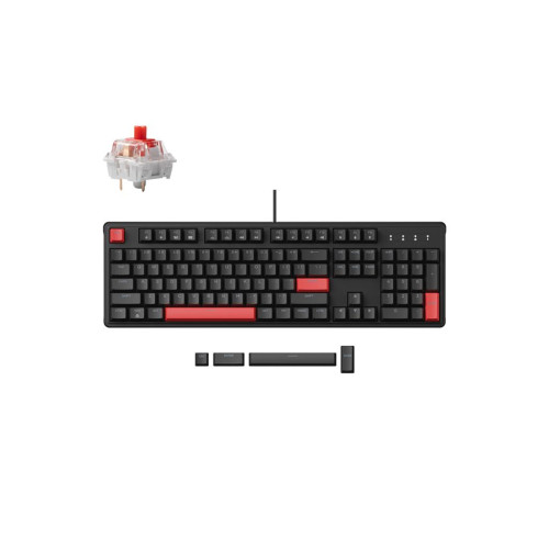 Клавіатура Lemokey Keychron X3 Red RGB USB Black (X3-H1-UA) Клавіатура Lemokey Keychron X3 Red RGB USB Black (X3-H1-UA)