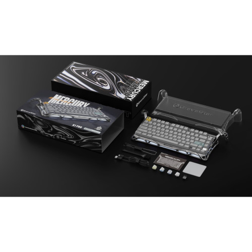 Клавіатура GravaStar Mercury K1 Pro TKL Wireless/Bluetooth/USB UA Grey (GSK1PRO_GRY)