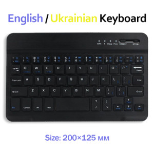 Клавіатура BeCover Bluetooth UA Black (713408)