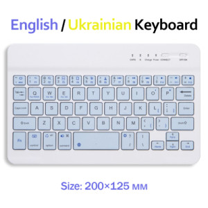 Клавіатура BeCover Bluetooth UA Light Blue (713410)