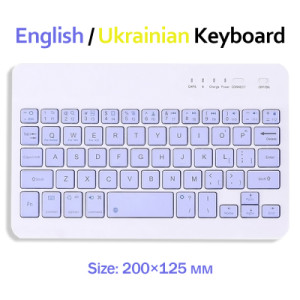 Клавіатура BeCover Bluetooth UA Purple (713409)