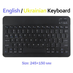 Клавіатура BeCover (245х150 мм) Bluetooth UA Black (713405)