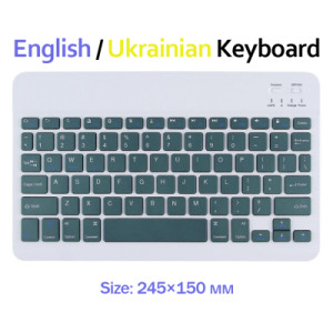 Клавіатура BeCover (245х150 мм) Bluetooth UA Dark Green (713406)