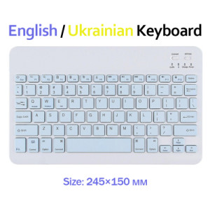 Клавіатура BeCover (245х150 мм) Bluetooth UA Light Blue (713407)