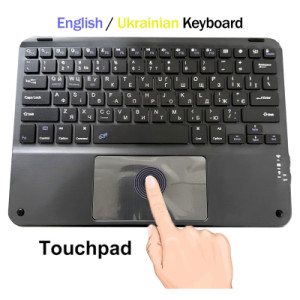 Клавіатура BeCover (265х185 мм) with TouchPad Bluetooth UA Black (713401)