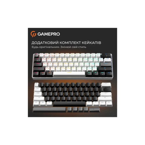 Клавіатура GamePro Genesis Infinity MK130BW Outemu Swithes USB White (MK130BW)