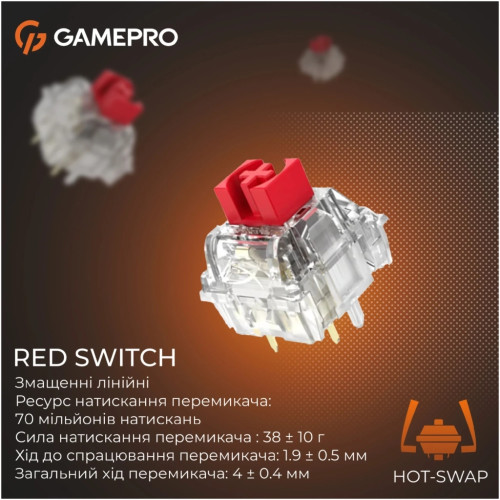 Клавіатура GamePro Genesis Silverlight MK126 USB UA Grey (MK126)