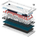 Клавіатура GamePro Genesis Warden MK160BL Outemu Swithes USB White (MK160BL)