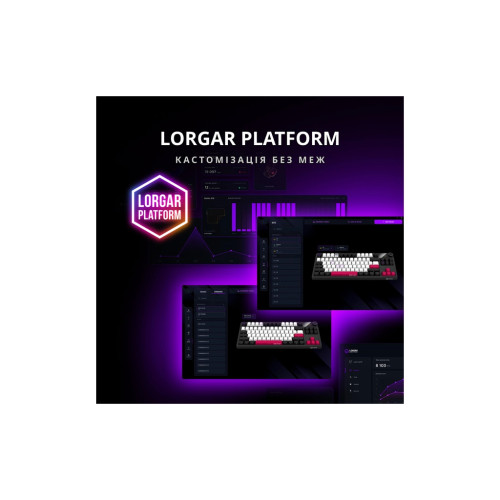 Клавіатура Lorgar KBP70TKLW Wireless TKL Mechanical Pro UA Black/Red (LRG-KBP70TKLW-BK-US)