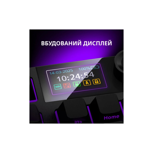 Клавіатура Lorgar KBP70TKLW Wireless TKL Mechanical Pro UA Black/Yellow (LRG-KBP70TKLW-YL-US)