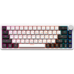 Клавіатура GamePro Asgard Valhalla MK210W Pro 65 RGB Wireless/Bluetooth/USB White (MK210W Pro)